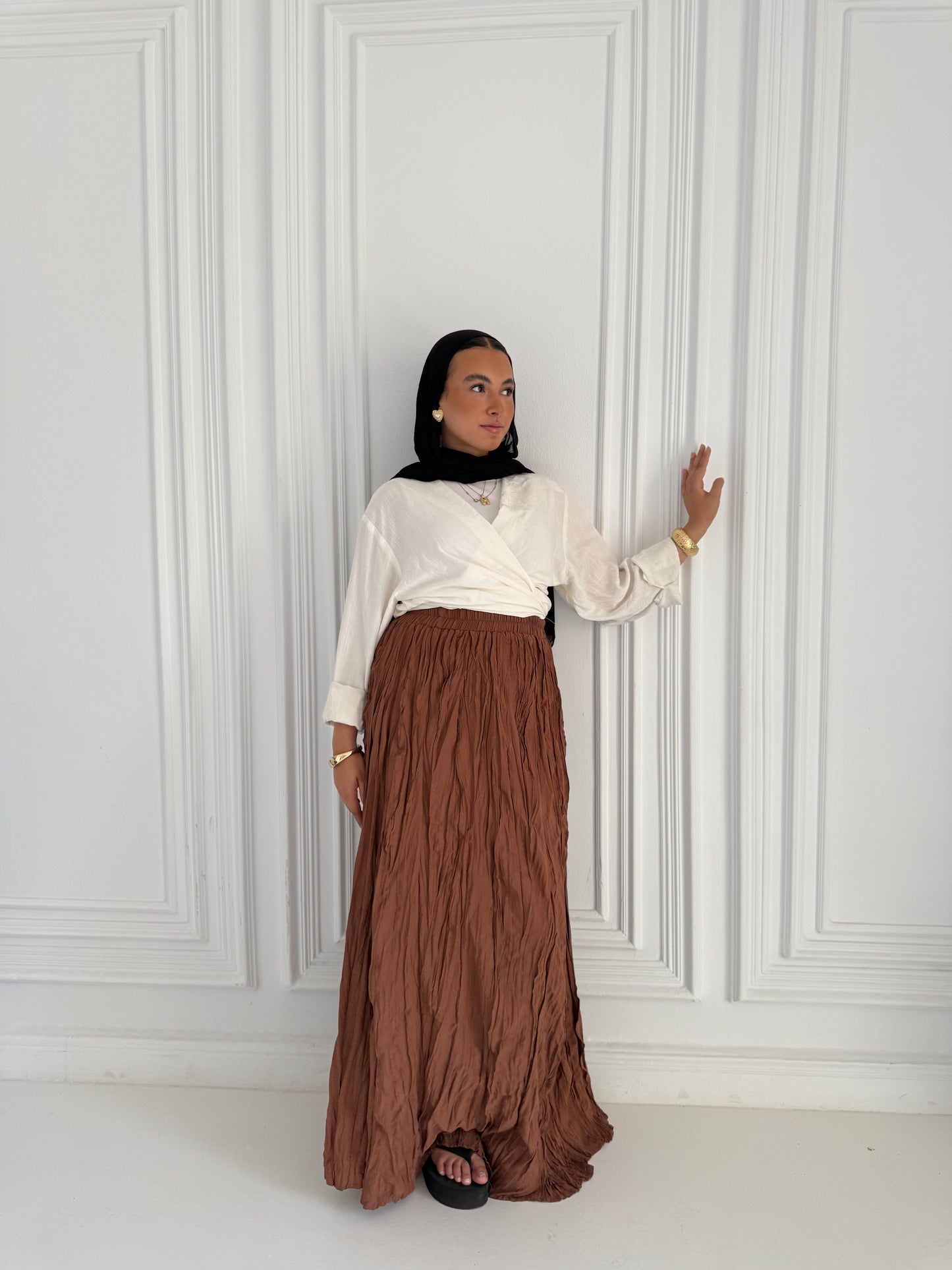 Crushed skirt