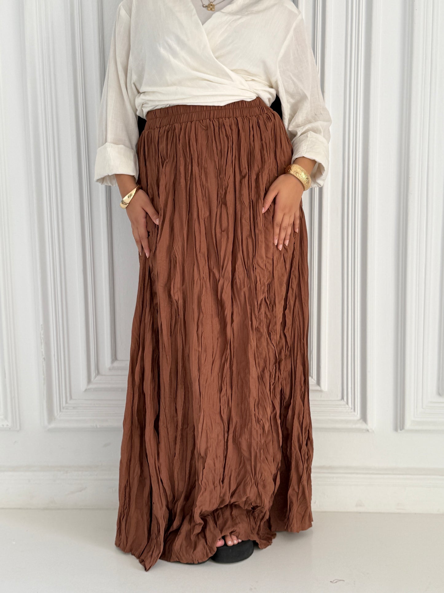Crushed skirt