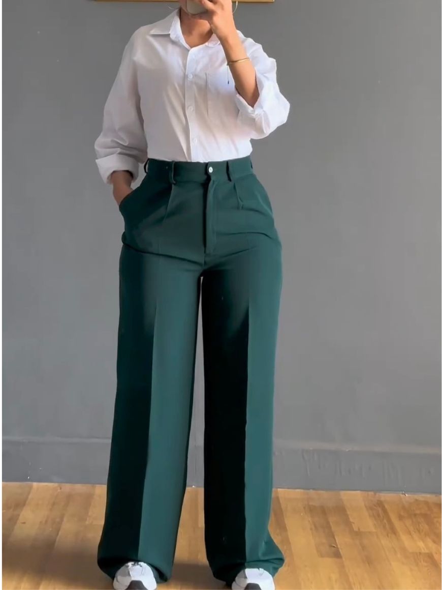 Classic wide leg pants