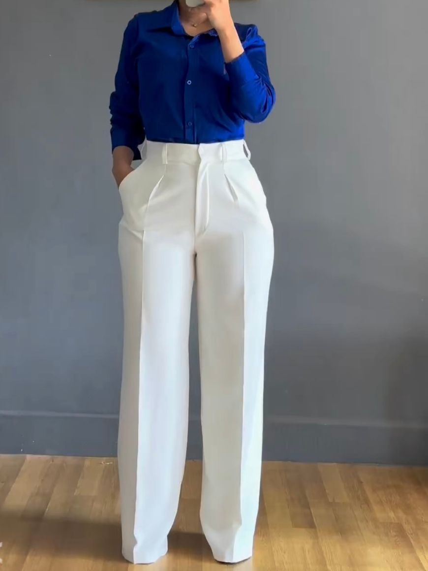 Classic wide leg pants