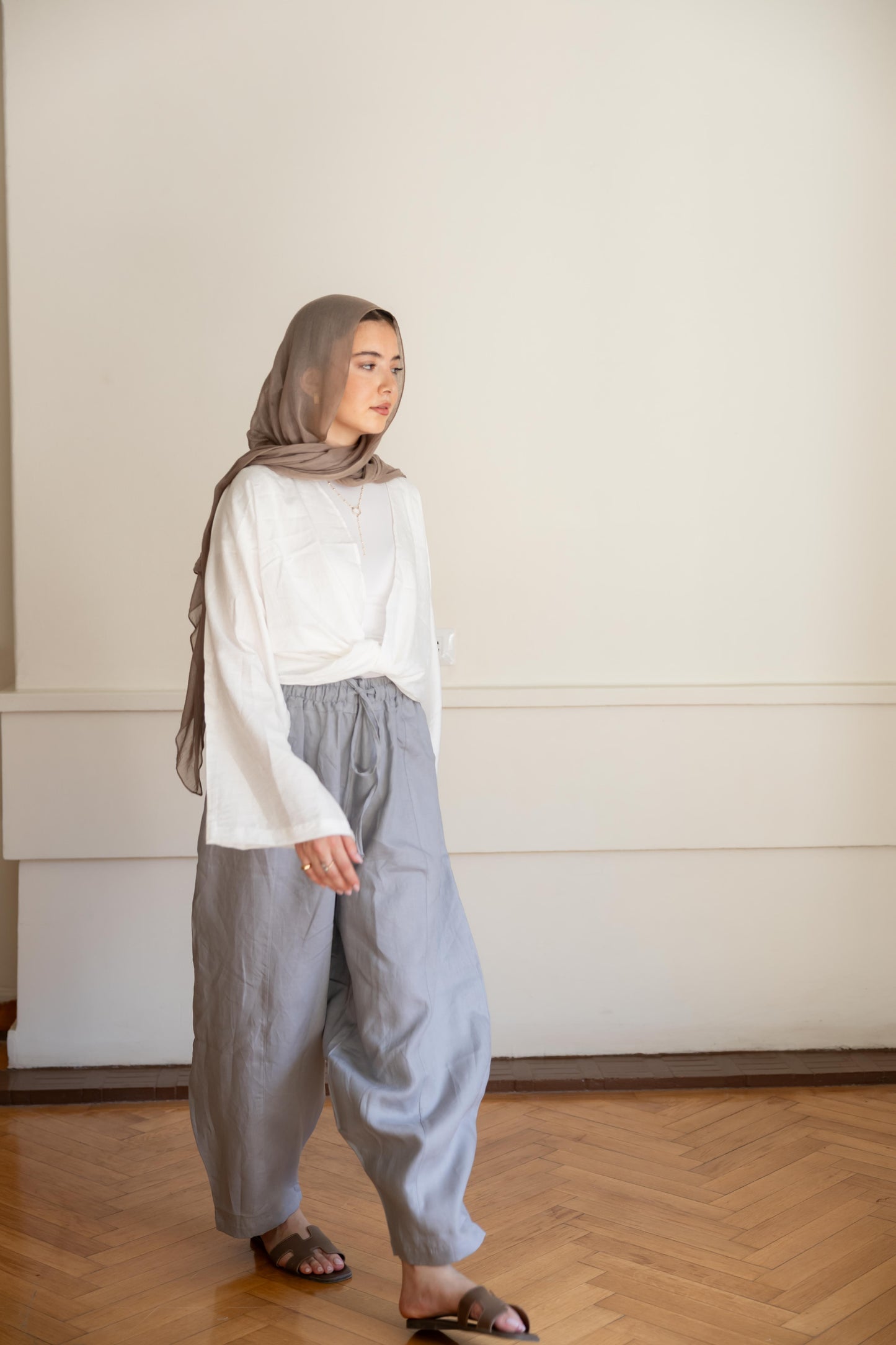 Linen Balloon Pants