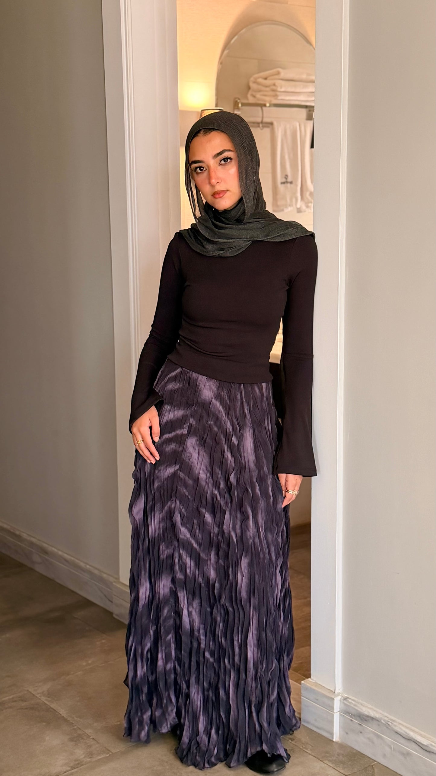 Crinkle skirt