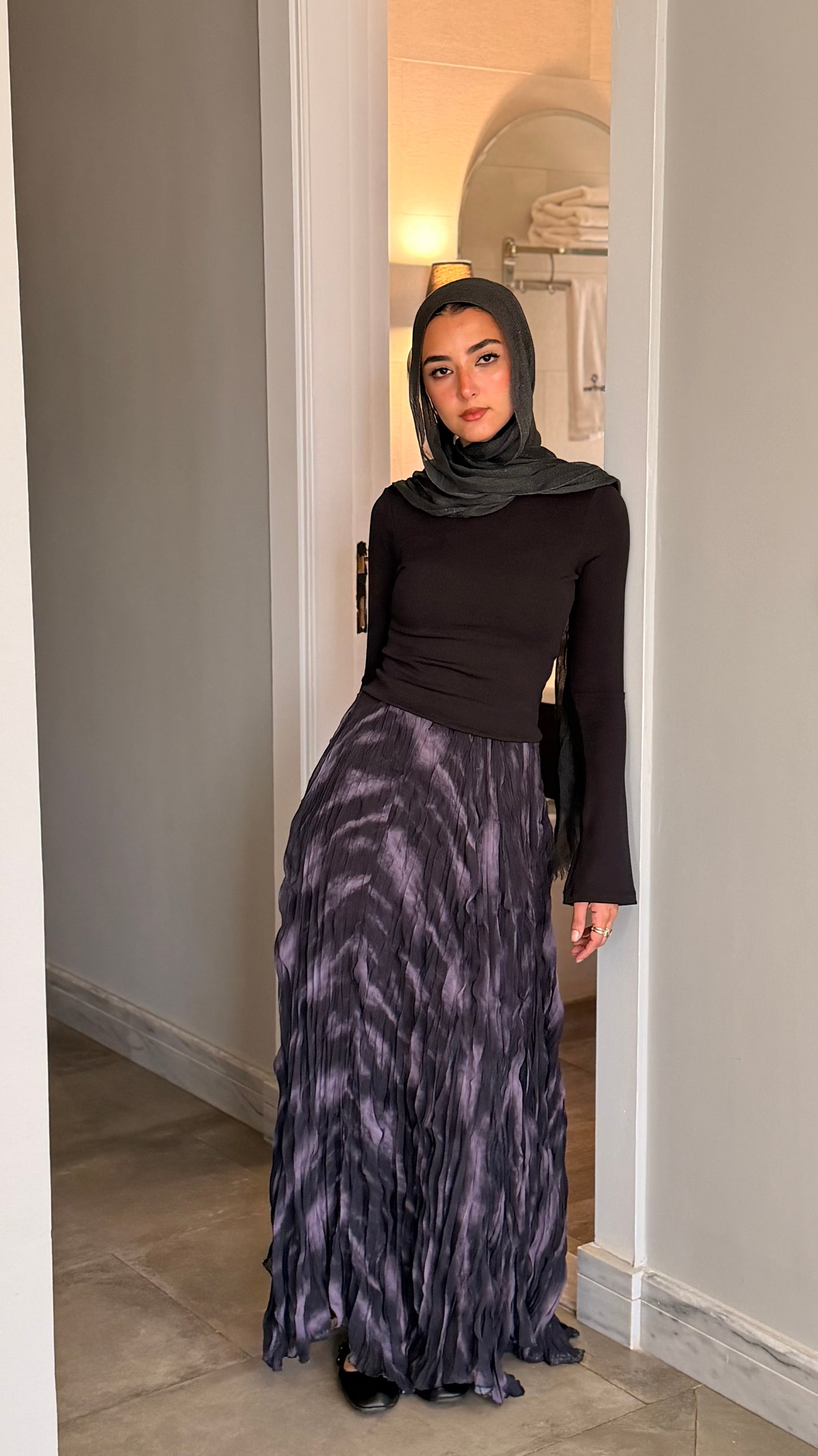 Crinkle skirt