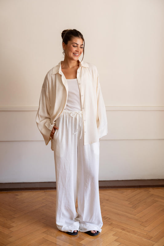 Over size linen shirt