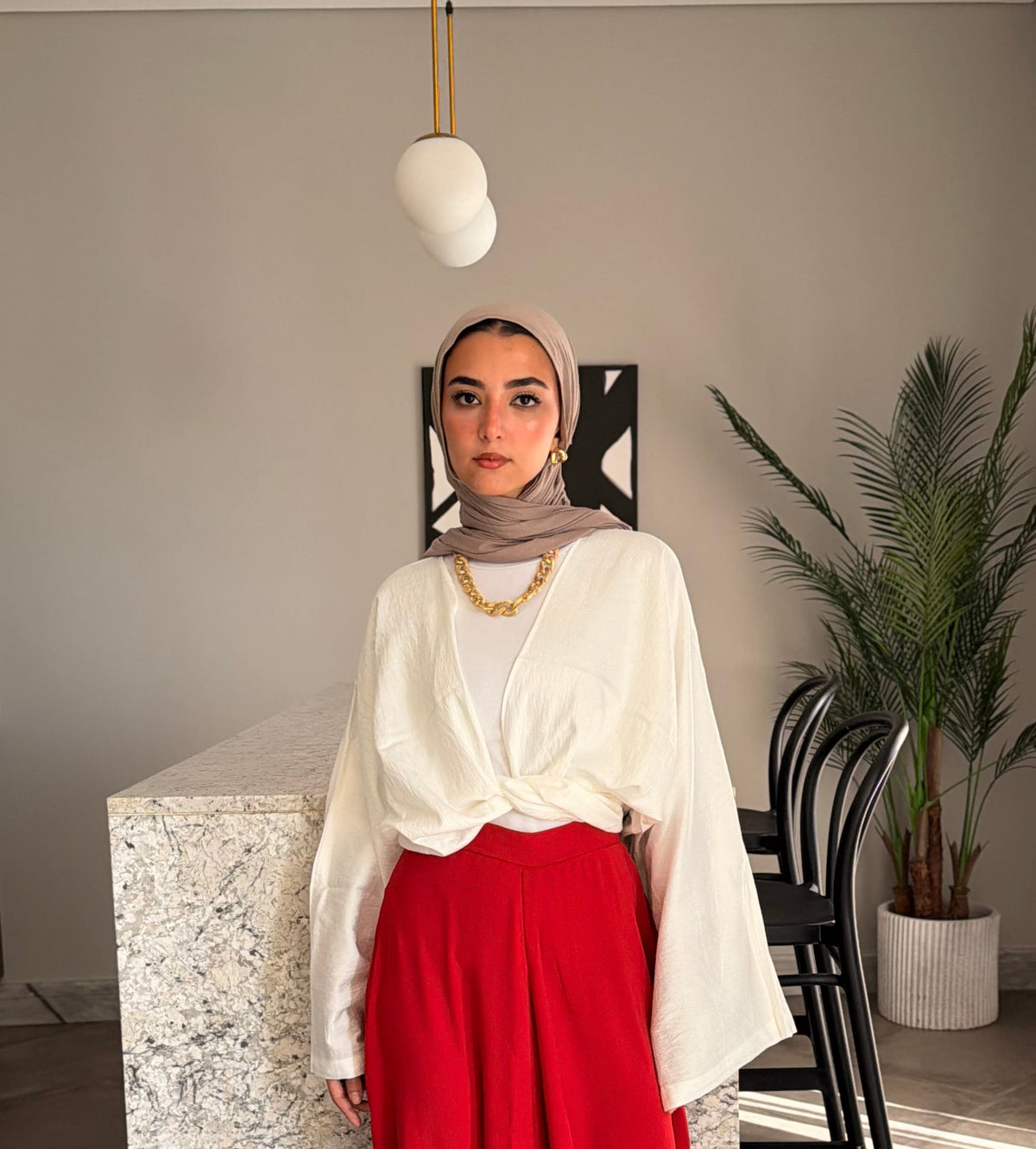 Wrap blouse