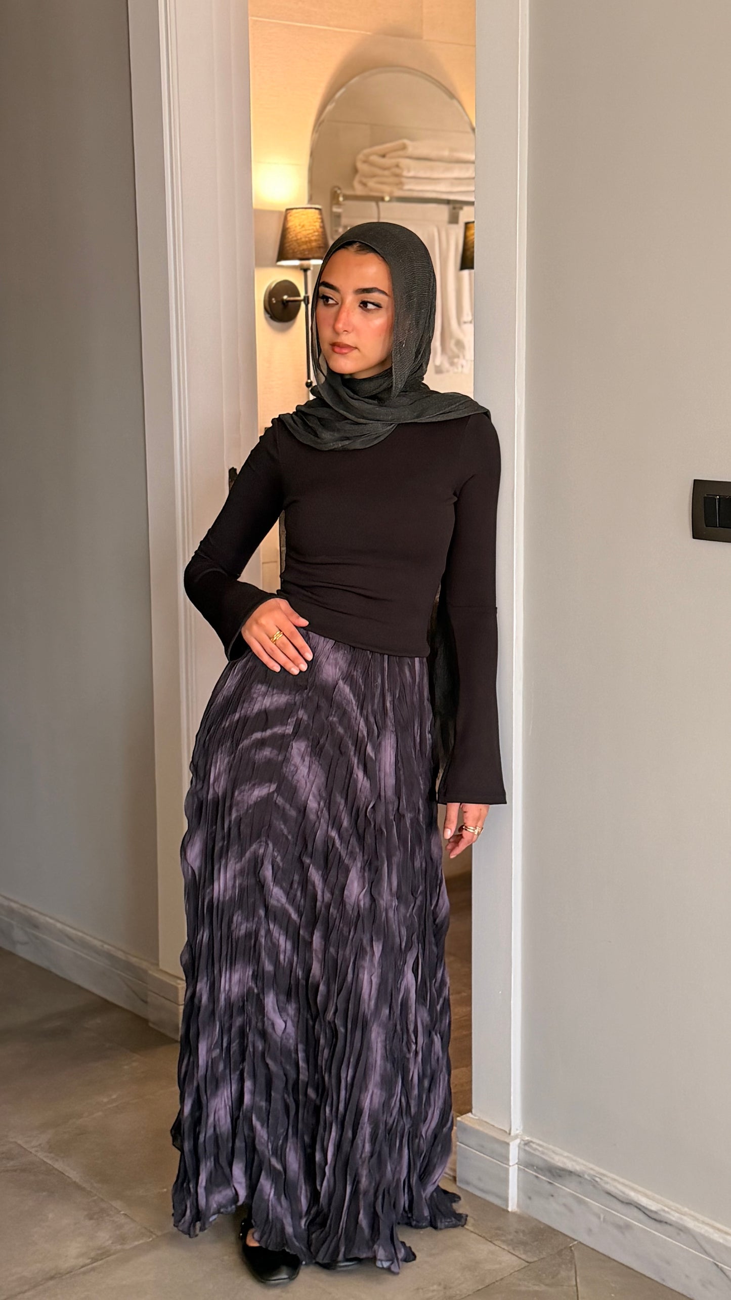 Crinkle skirt