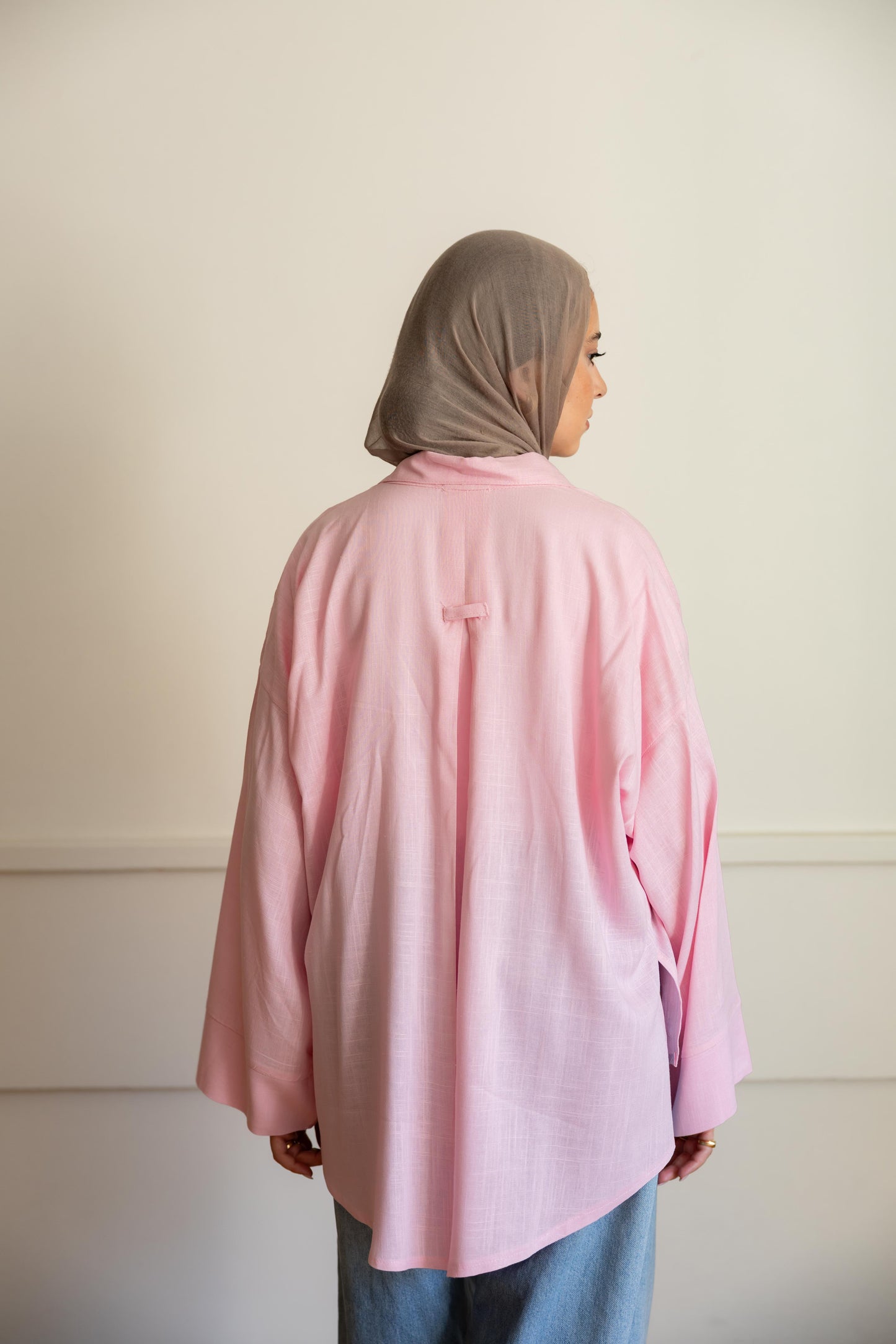 Over size linen shirt