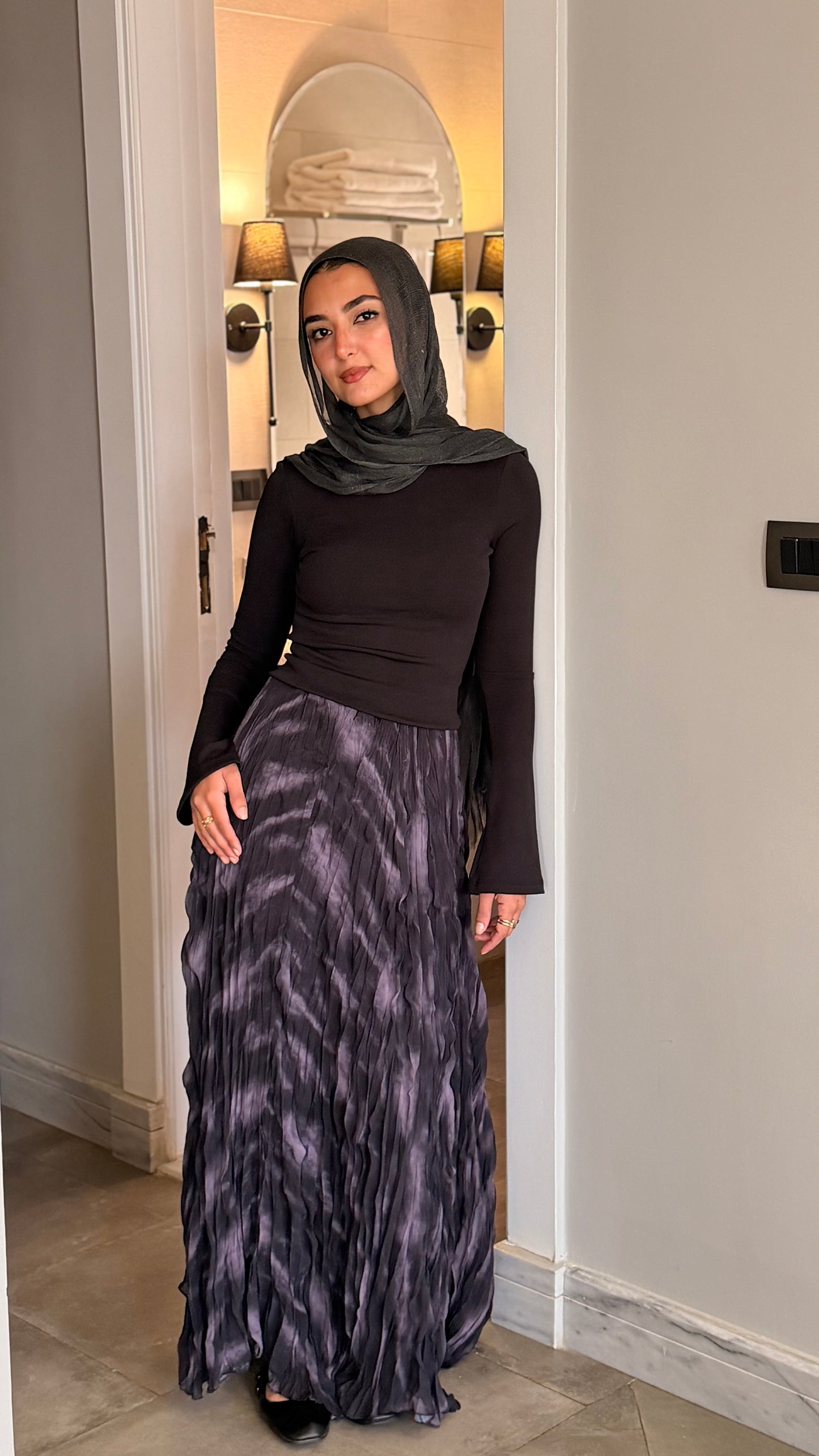 Crinkle skirt