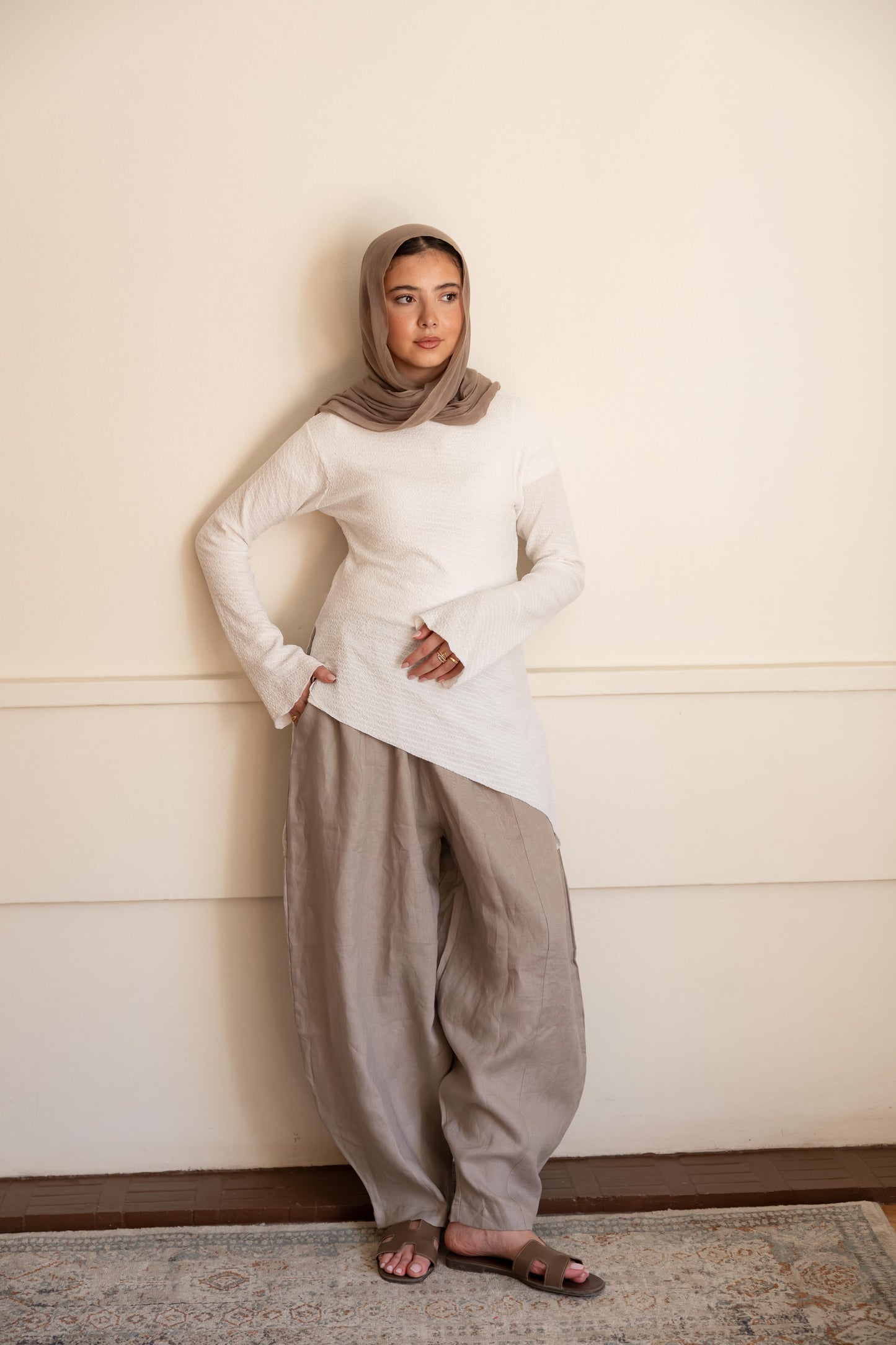 Linen Balloon Pants