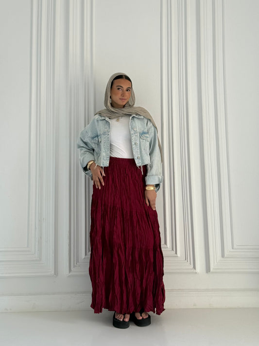 Crushed skirt