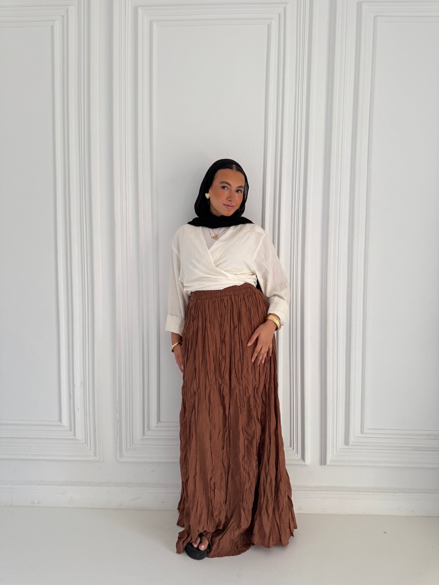 Crushed skirt