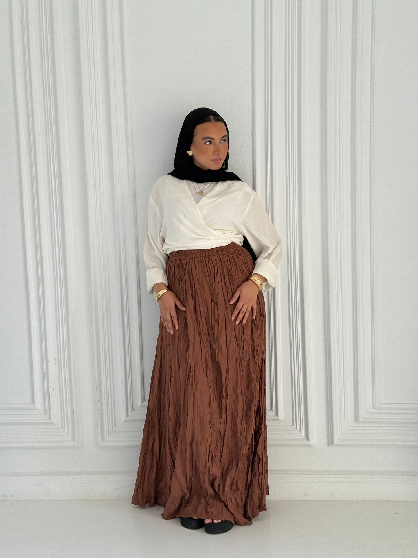 Crushed skirt