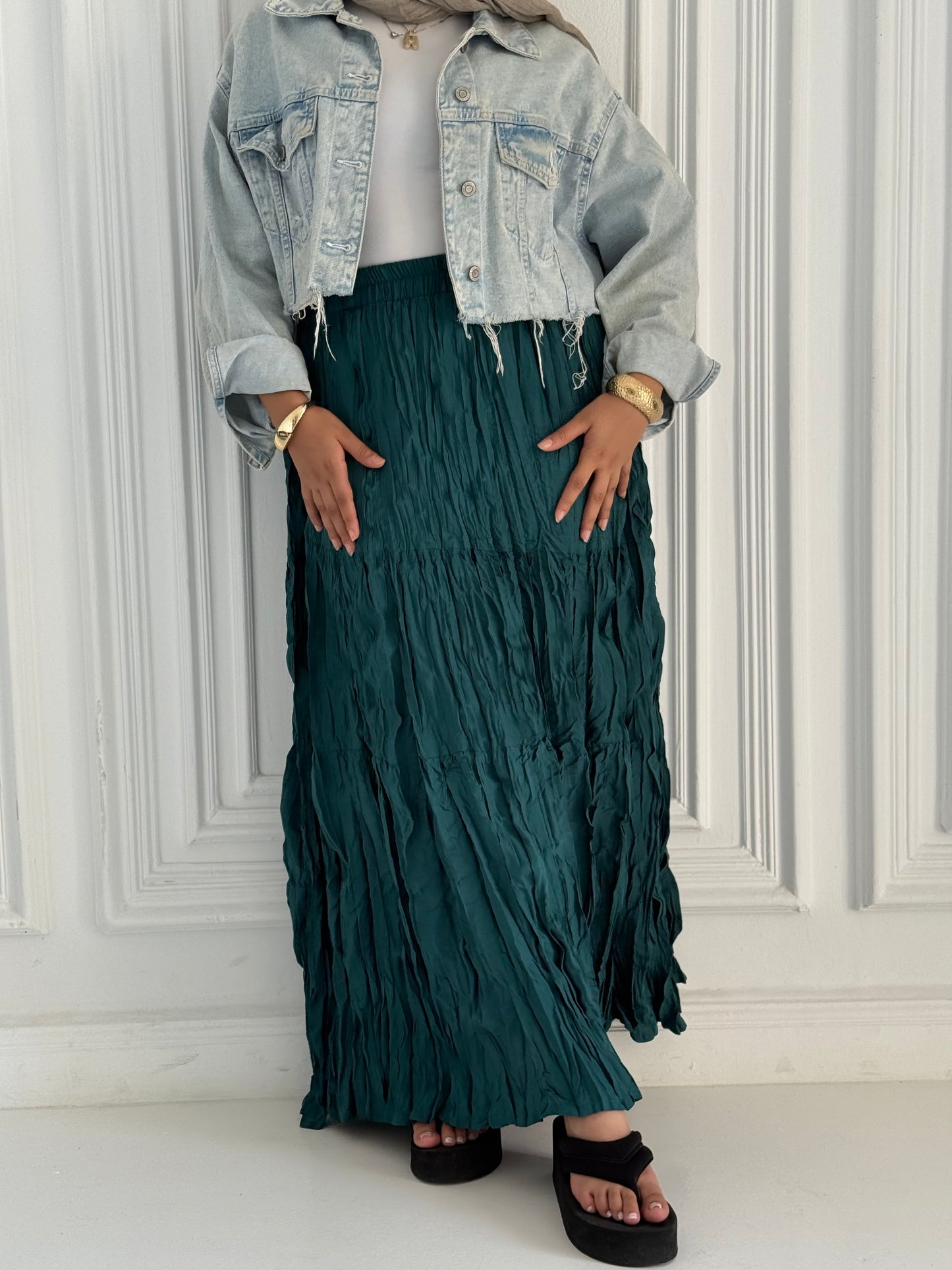 Crushed skirt