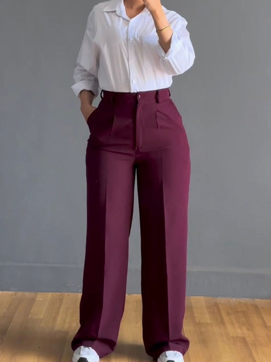 Classic wide leg pants